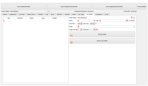  Car Model Editor