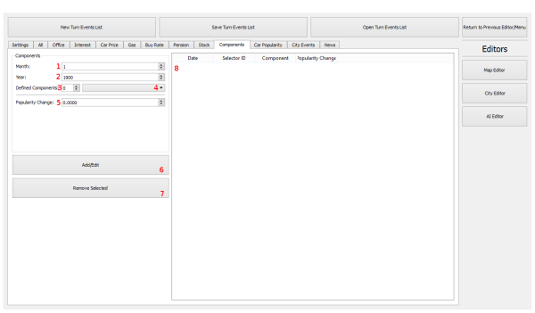  Components Popularity Editor